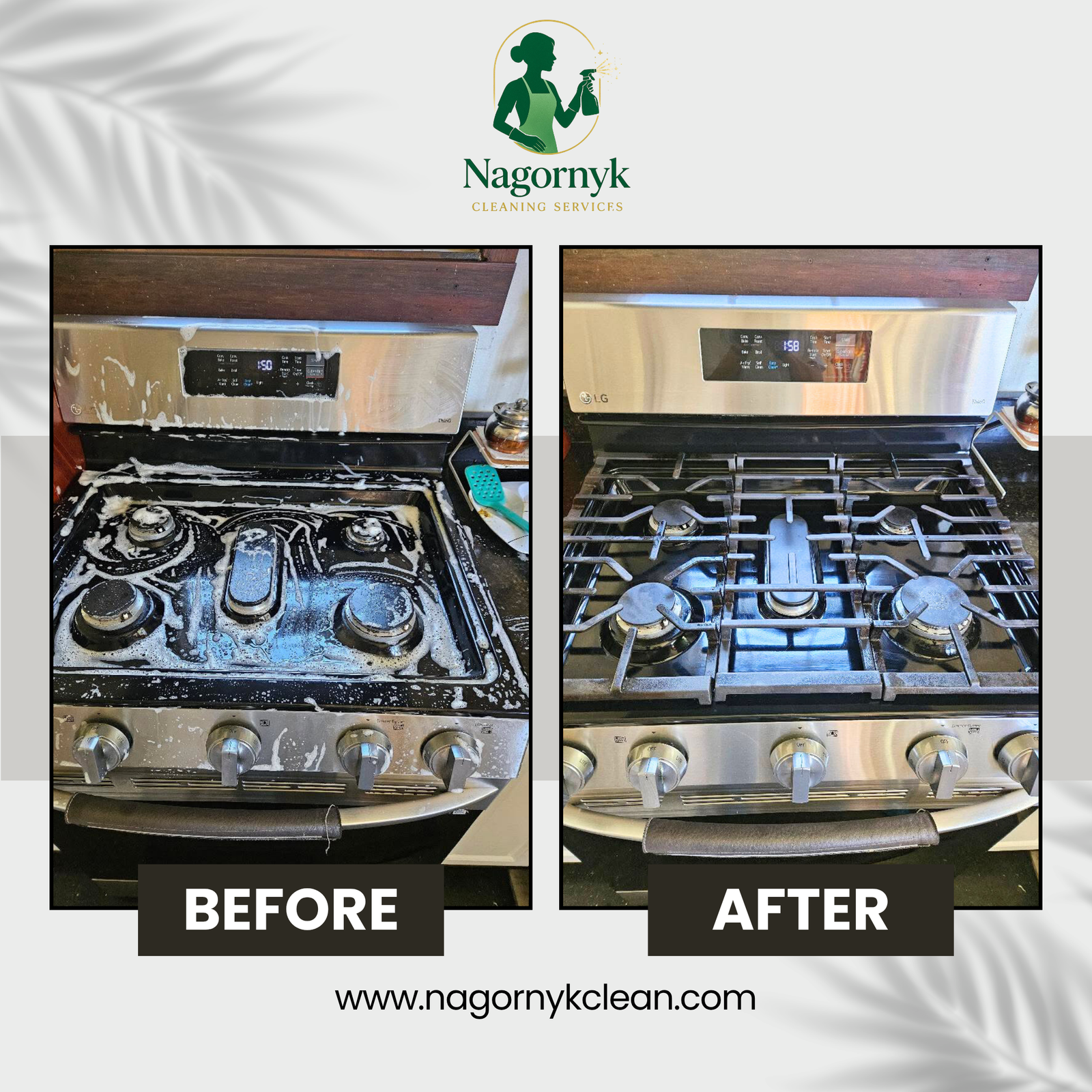 Gas Range Deep Cleaning
